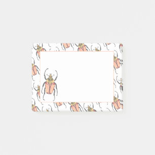 Goliath Beetle Love Bug roze Post-it® Notes
