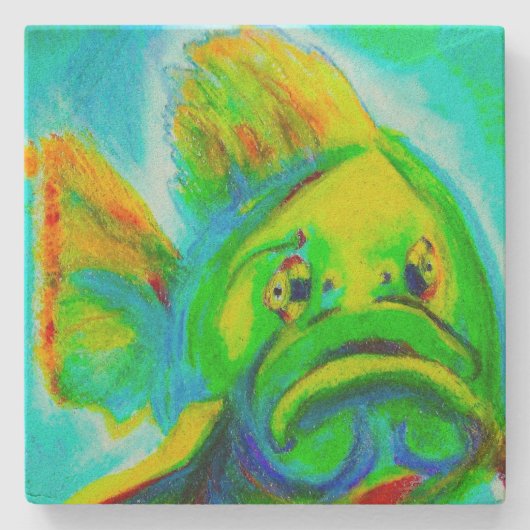 Goliath Grouper Sandstone Onderzetter (Voorkant)