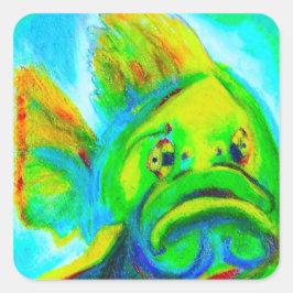Goliath Grouper-Sticker Vierkante Sticker
