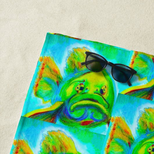 GOLIATH GROUPER STRANDHANDDOEK STRANDLAKEN (In situ)