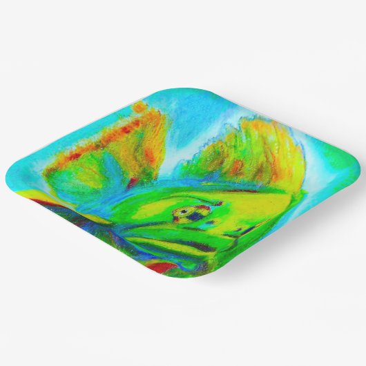 Goliath Grouper Vierkante Papier Borden Papieren Bordje (Gebogen)