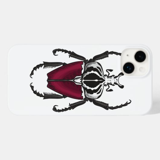 Goliath kever Case-Mate iPhone case (Achterkant (horizontaal))