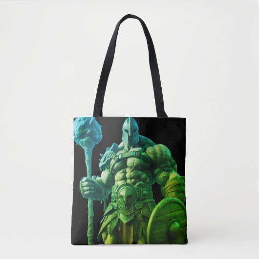 Goliath With a Spiked Club on a Reusable Tote Bag (Voorkant)