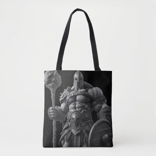 Goliath With a Spiked Club on a Reusable Tote Bag (Voorkant)