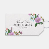 Golichte Floral Wedding Wedding Cadeaulabel (Voorkant (Horizontaal))