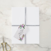 Golichte Floral Wedding Wedding Cadeaulabel (Met Touw)