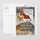 GOLIET EN HET BRIEFKAART VAMPIRES (Voorkant / Achterkant)