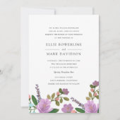 Golightly Floral bruiloft uitnodiging (Voorkant)