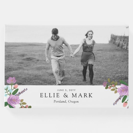 Golightly Floral Wedding Gastenboek (Voorkant)