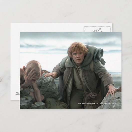 GOLLUM™ en Samwise Briefkaart (Voorkant / Achterkant)