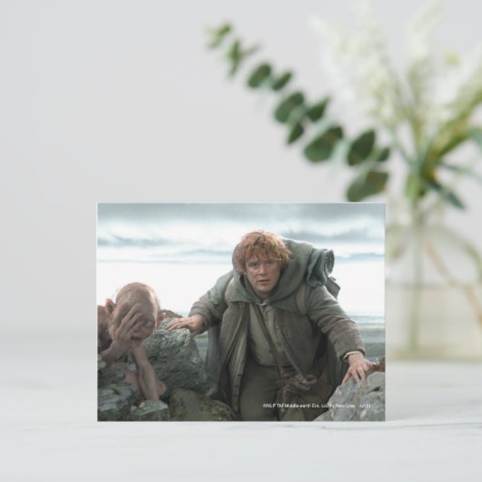 GOLLUM™ en Samwise Briefkaart (Staand voorkant)