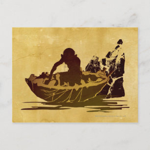 GOLLUM™ in a Raft Briefkaart