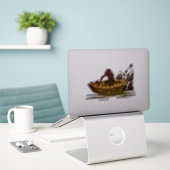 GOLLUM™ in a Raft Sticker (Laptop op bureau)