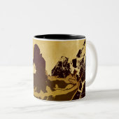 GOLLUM™ in a Raft Tweekleurige Koffiemok (Voorkant rechts)