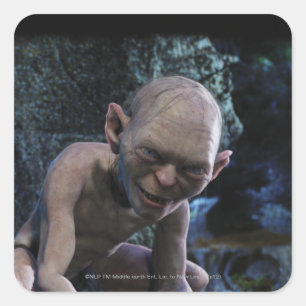 GOLLUM™ met glimlach Vierkante Sticker