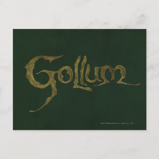 GOLLUM™-naam - gestructureerd Briefkaart (Voorkant)