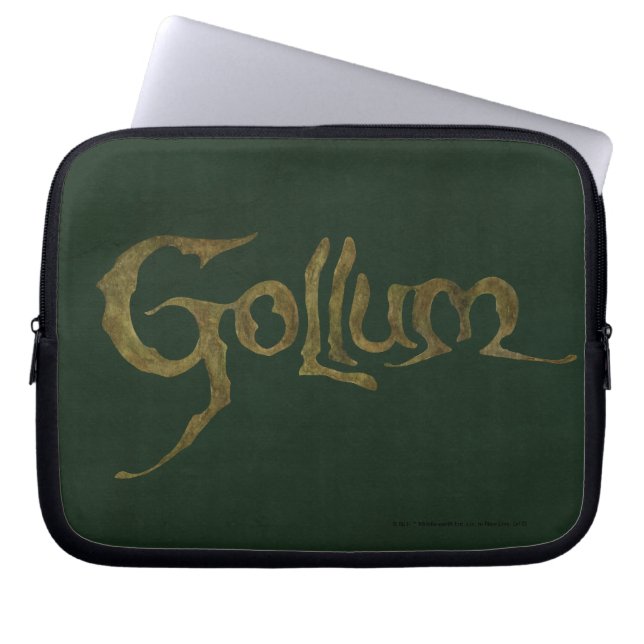 GOLLUM™-naam - gestructureerd Laptop Sleeve (Voorkant)