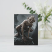 GOLLUM™ op een steen Briefkaart (Staand voorkant)