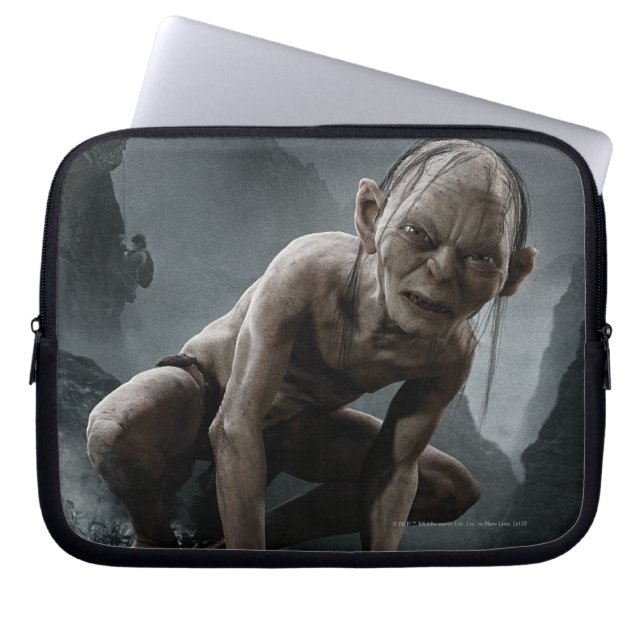 GOLLUM™ op een steen Laptop Sleeve (Voorkant)