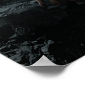 GOLLUM™ op een steen Poster (Hoek)