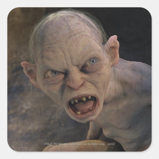 GOLLUM™ sluit af Vierkante Sticker (Voorkant)