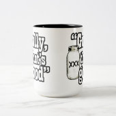 Golly dat is goed tweekleurige koffiemok (Center)