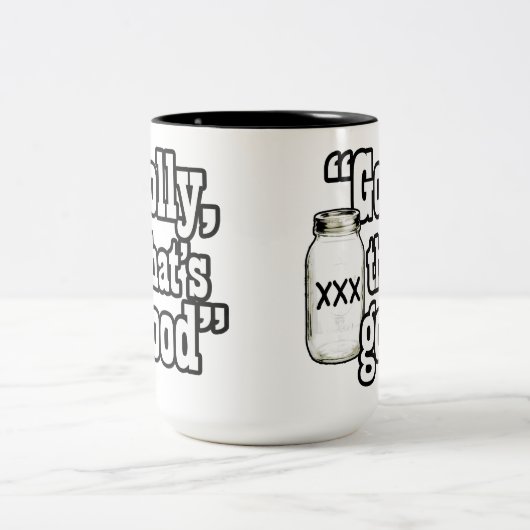 Golly dat is goed tweekleurige koffiemok (Center)