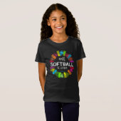 Golly Girls: 99 % Softball 1 % andere T-shirt (Voorkant volledig)