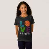 Golly Girls: Basketball - hou van het spel T-shirt (Voorkant volledig)