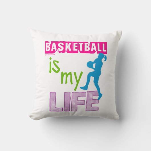 Golly Girls - Basketball is mijn leven Kussen (Voorkant)