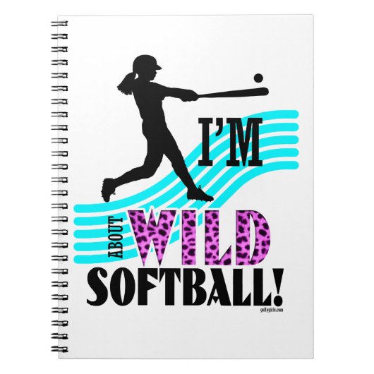 Golly Girls: Ik ben WILD over Softball Notitieboek (Voorkant)