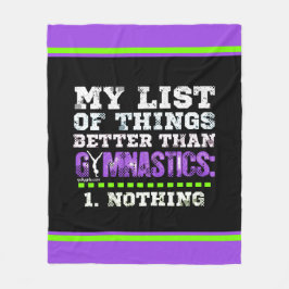 Golly Girls: Lijst van dingen beter dan gymnastiek Fleece Deken