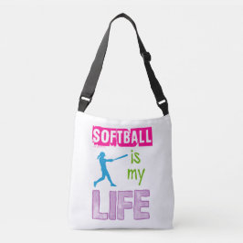 Golly Girls - Softball is mijn leven Crossbody Tas
