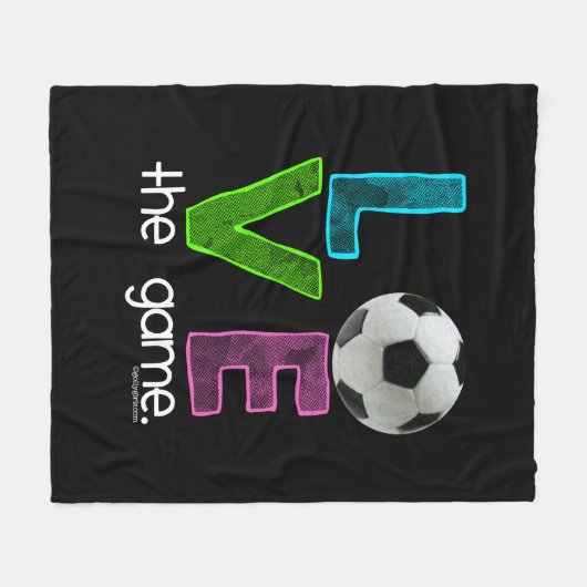 Golly Girls: Voetbal - houd van het spel Fleece Deken (Voorkant (Horizontaal))