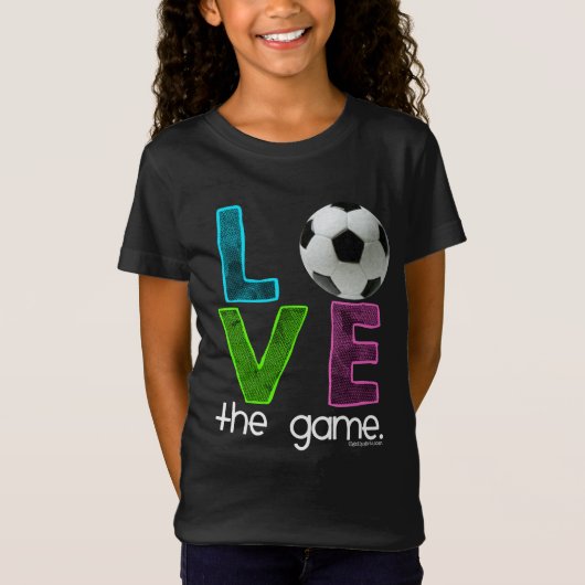 Golly Girls: Voetbal - houd van het spel T-shirt (Voorkant)