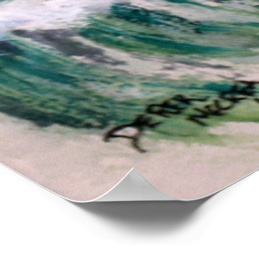 Golve Crash strand art-cadeaus Poster (Hoek)