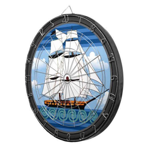 Golve Rider Sailing Decor Dartbord (Voorkant Rechts)