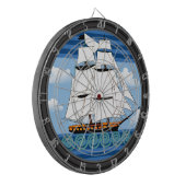 Golve Rider Sailing Decor Dartbord (Voorkant Links)