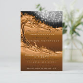 Golve White Brown Modern Abstracte verrassingsdag Kaart (Staand voorkant)