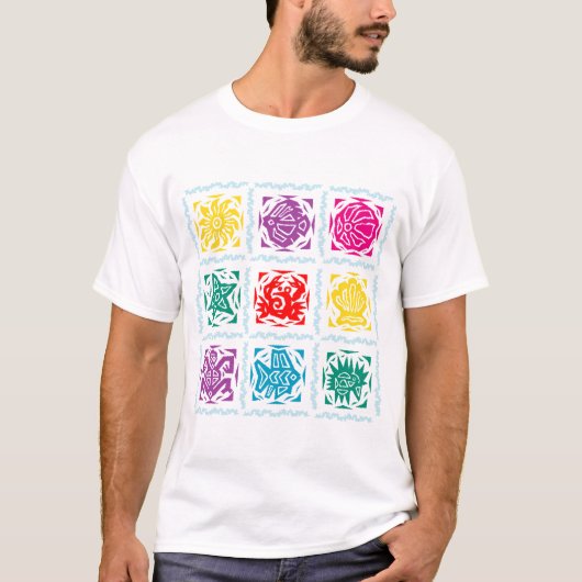 golven aan de kust t-shirt (Voorkant)