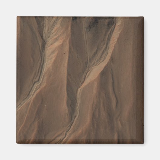 Golven aan de rand van de Hale-krater, Mars Magneet (Voorkant)