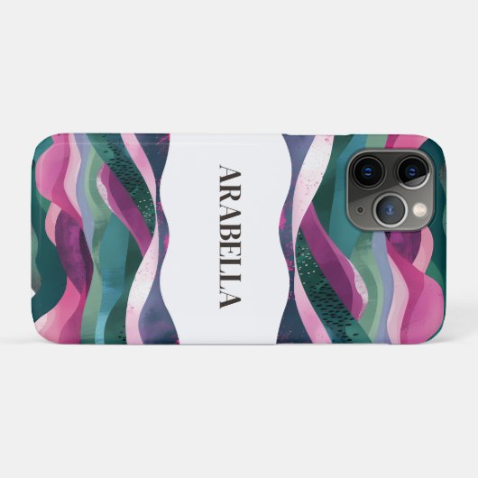  golven Abstract berglandschap Case-Mate iPhone Case (Achterkant (horizontaal))