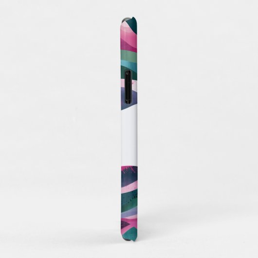  golven Abstract berglandschap Case-Mate iPhone Case (Achterkant/rechts)