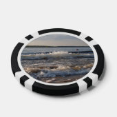 Golven bij het strand poker chips (Enkel)
