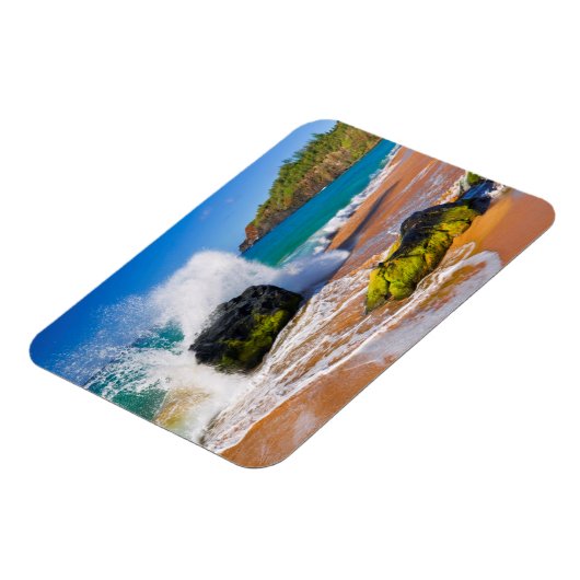 Golven botsten op het strand, Hawaii Magneet (Linkerzijde)