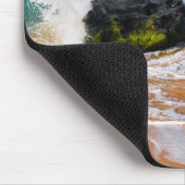 Golven botsten op het strand, Hawaii Muismat (Hoek)