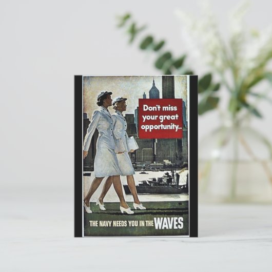 Golven Briefkaart (Staand voorkant)