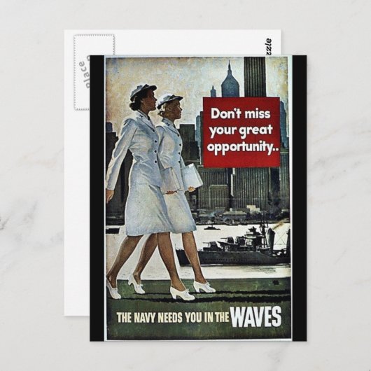 Golven Briefkaart (Voorkant / Achterkant)