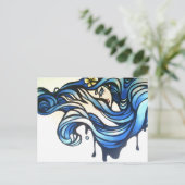 Golven Briefkaart (Staand voorkant)