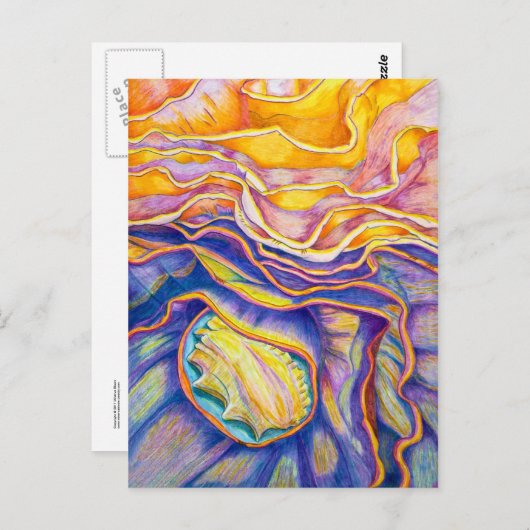 Golven Briefkaart (Voorkant / Achterkant)